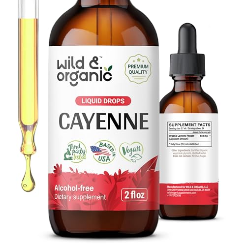 Cayenne Pepper Supplement | Vegan, Alcohol Free - 2 fl oz