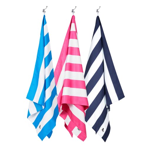 Beach Towel Bundle | 3 Pack, Super Absorbent, Quick Dry Sand Free, Compact, Lightweight