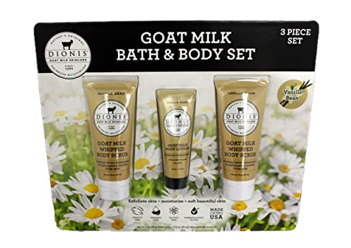 Bath and Body Set | 3 Piece Set, Includes 1 oz. Body Lotion, 2 fl oz. Whipped Body Scrub