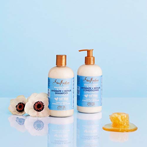 SheaMoisture Hydrate & Repair conditioner For Damaged Hair Manuka Honey & Yogurt Shea Butter Shampoo and Conditioner 13 Fl.oz