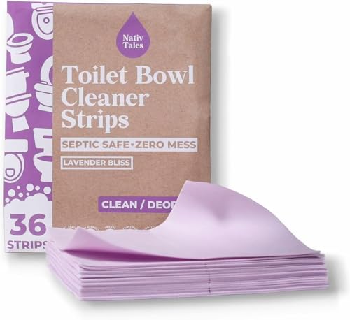 Toilet Bowl Cleaner Sheets | 36 Cleans, Septic Safe, No Plastic, No Bleach