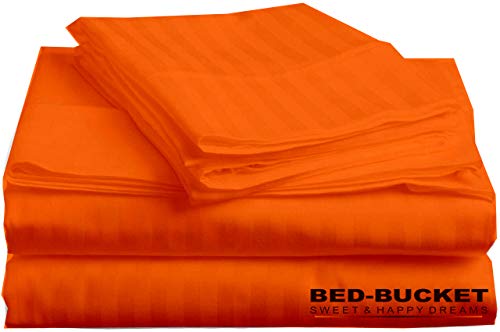 Bed Sheet Set | 100% Natural Cotton, King/Cal-King Size, 4pc, Hypoallergenic, Fade Resistant