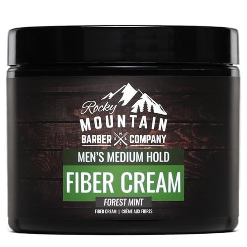 Hair Styling Cream | Medium Hold, 4 oz, Beeswax Based, Forest Mint Scent