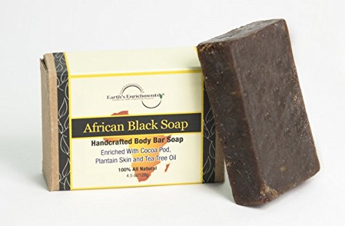 African Black Soap | Organic Tea Tree & Lemongrass Oil, Purifying, Skin Clearing