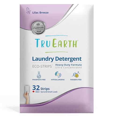 Laundry Detergent Sheets | Lilac Breeze Scent, Up to 64 Loads (32 Sheets)