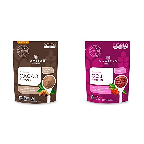 Cacao Powder and Goji Berries Bundle | Nutrient-Rich, Organic