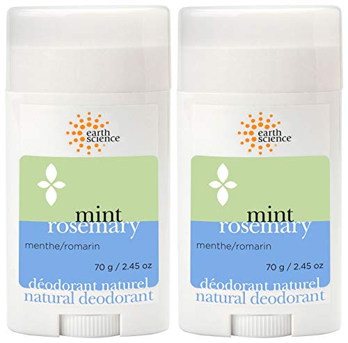 Deodorant | All-Natural Mint & Rosemary, Aluminum Free - 2 Pack, 2.45 oz.