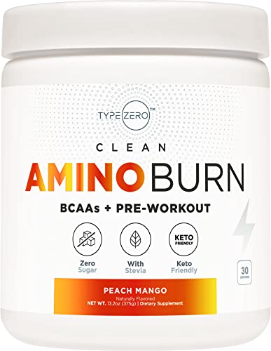 Pre-Workout Supplement | Sugar Free, Peach Mango Flavor, 30 Servings