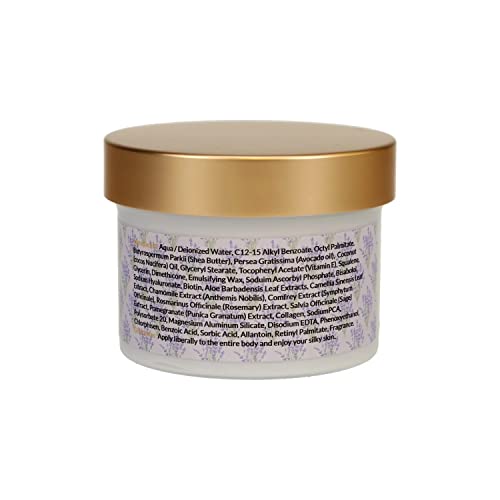 Body Butter | Lavender & Coconut Infusion, 8 oz, All Natural, All Skin Types