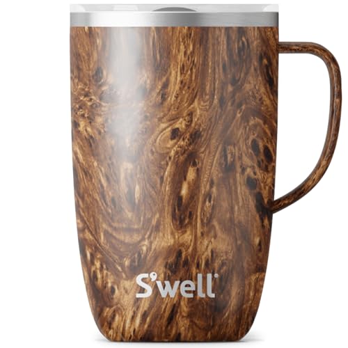 Stainless Steel Mug | 16 oz, Teakwood, Triple Layered Vacuum Insulated