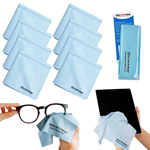 Microfiber Cleaning Cloths | 8-Pack, 12" x 12", Washable and Durable