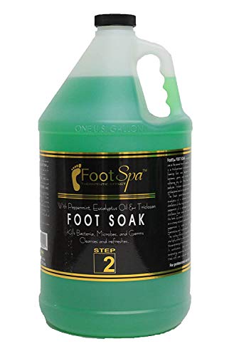 Foot Soak | Cleanses, Softens, Refreshes, Eucalyptus & Peppermint Oil, 128 Oz Gallon