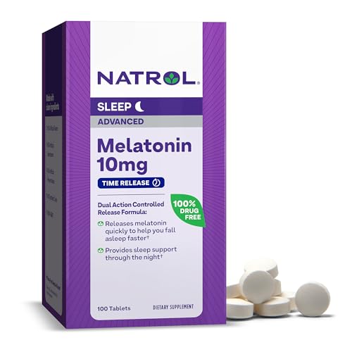 Sleep Supplement | 10mg Melatonin, Time Release, 100 Tablets