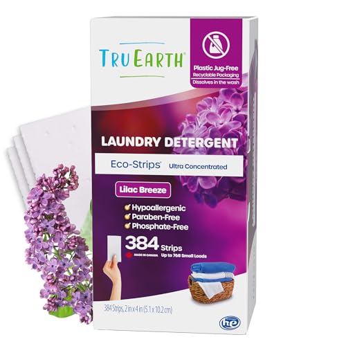 Laundry Detergent Sheets | Up to 768 Loads, Lilac Breeze, Paraben-Free