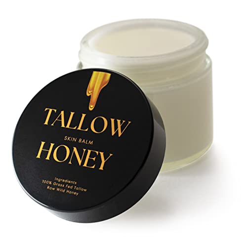 Moisturizer | 100% Grass-Fed Tallow, Raw Wild Honey, 2 oz.