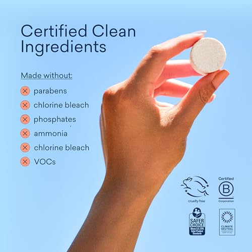 Hand Soap Starter Set | 1 Refillable Glass Container, 4 Tablets, Variety Scents, Eco-Friendly