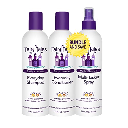 Kids Shampoo and Conditioner | 3 Pack, 12 oz, Natural Ingredients, No Parabens or Sulfates