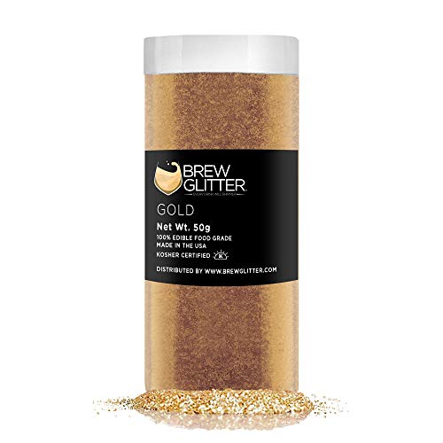 Edible Glitter | Gold, 50g - KOSHER & HALAL Certified, Vegan, Gluten & Nut Free