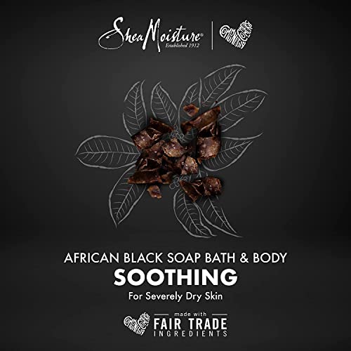 Shea Moisture African Black Soap With Shea Butter 8 oz (Pack of 6)