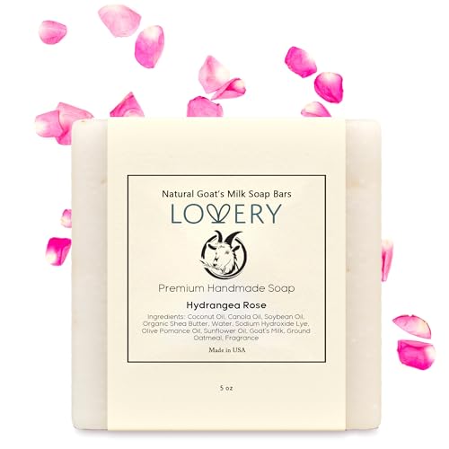 Bar Soap | Handmade, Organic Goat Milk, Hydrangea Rose Scent