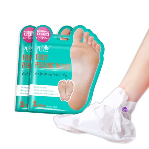 Foot Mask | 2 Pack, Exfoliating Treatment for Cracked Heels and Dead Skin