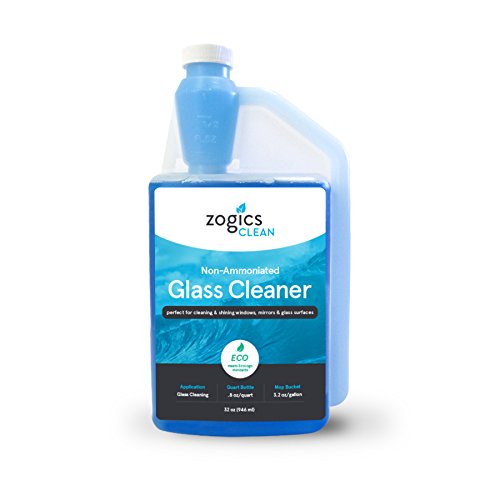 Glass Cleaner Concentrate | 32 oz Bottle, Makes up to 10 Gallons, ECOLOGO Certified