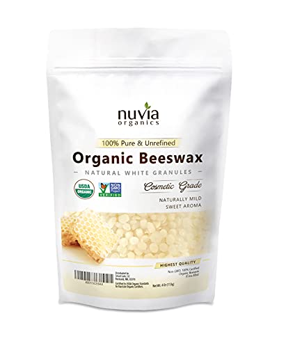 Beeswax | USDA Certified Organic, Non-GMO, 4 Oz