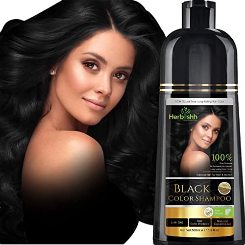 Hair Care Bundle | Black Color Shampoo, Argan Conditioner, Moroccan Argan Shampoo