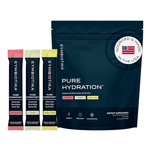 Electrolyte Powder Drink Mix | Variety Pack, Lemon, Lychee & Watermelon - 21 Stick Packets