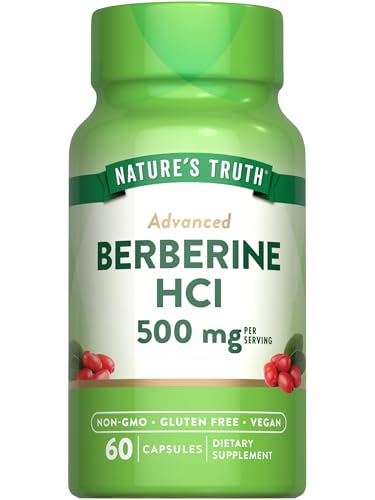 Berberine Supplement | 500mg, 60 Capsules, Vegan, Non-GMO, Gluten Free