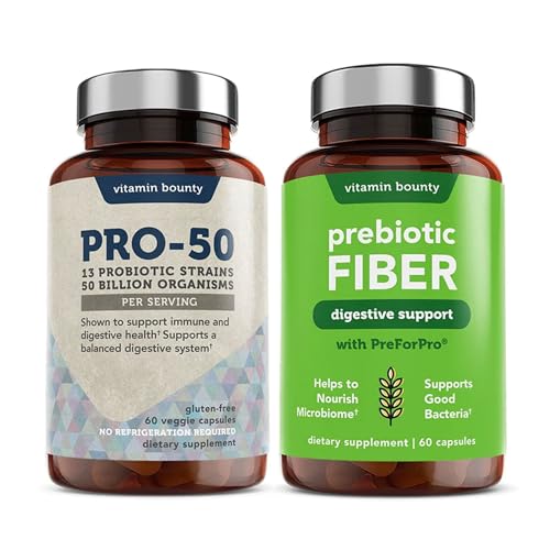 Probiotic Supplement | 50 Billion CFUs, 13 Strains, Digestive Support, 90 Capsules