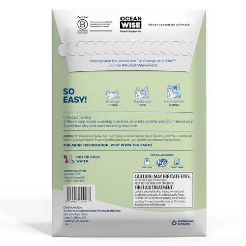 Laundry Detergent Sheets | Unscented, Up to 128 Loads (64 Sheets)