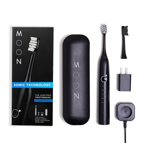 Electric Toothbrush | 5 Smart Modes, Rechargeable, Travel Case, 2 Brush Heads