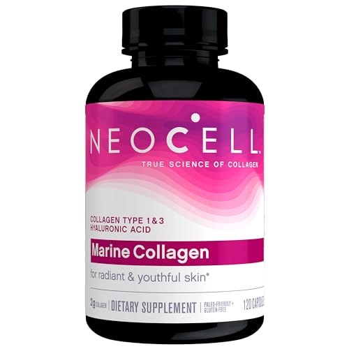 Collagen Supplements | Type 1 & 3, Hyaluronic Acid, 120 Capsules