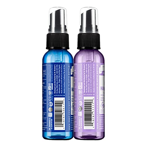 Hand Sanitizer Spray | Variety Pack, Lavender & Peppermint, 2 oz, 6-Pack