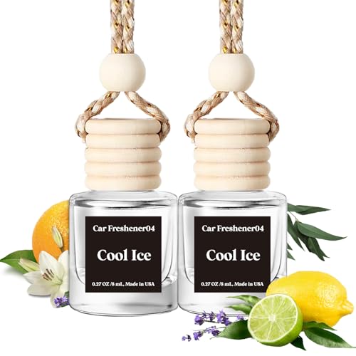 Car Air Freshener | Cool Ice Fragrance, Long Lasting, 2 Pack