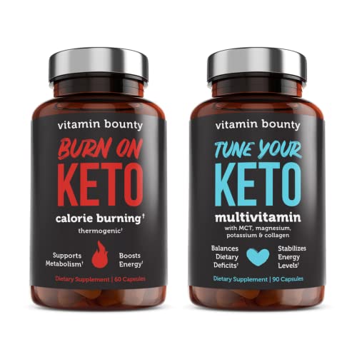 Keto Multivitamin | Calorie Burning, Energy Support, 60 Capsules Each