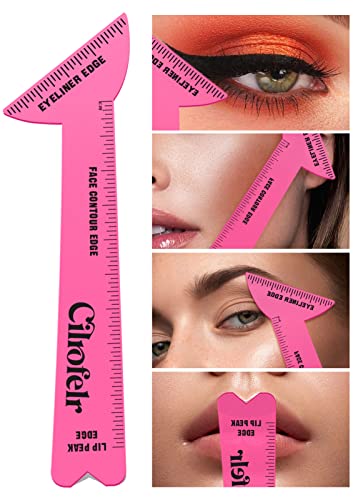 Eyeliner Stencils | Reusable, Multi-Purpose for Winged Eyeliner, Defined Eyebrow, Lip Line - Pink