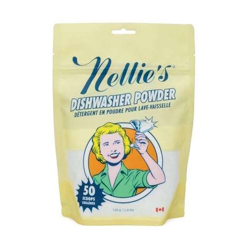 Nellie's 400 Load Laundry Bundle: Sustainable Laundry & Dishwasher Kit - Chemical-Free, Zero Waste - Includes 400 Loads Laundry Soda, 50 Loads Oxygen Brightener, and 50 Loads Dishwasher Powder