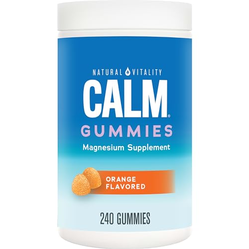 Magnesium Citrate Gummies | Stress Relief, Gluten Free, Vegan, 240 Count