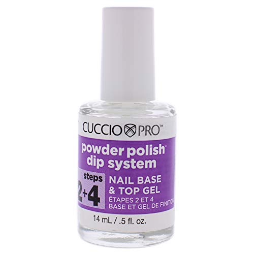 Dip Powder Polish | Base and Top Gel, 0.5 oz, Vibrant Finish