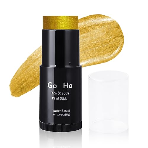 Body Paint Stick | Water-Based, Washable, Non-Toxic, Metallic Gold Finish