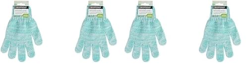 Bath & Shower Gloves | Exfoliating, Gentle Cleansing, Recycled Netting, 1 Pair