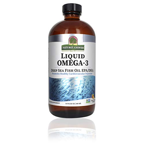 Omega-3 Liquid Supplement | Deep Sea Fish Oil, 16oz, EPA/DHA, Gluten-Free