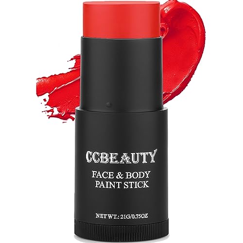 Body Paint Stick | Creamy Blendable Red, Hypoallergenic, Ideal for SFX and Costume Parties