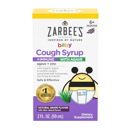 Cough Syrup | Natural Grape Flavor, 2 Fl Oz, for Babies 6+ Months