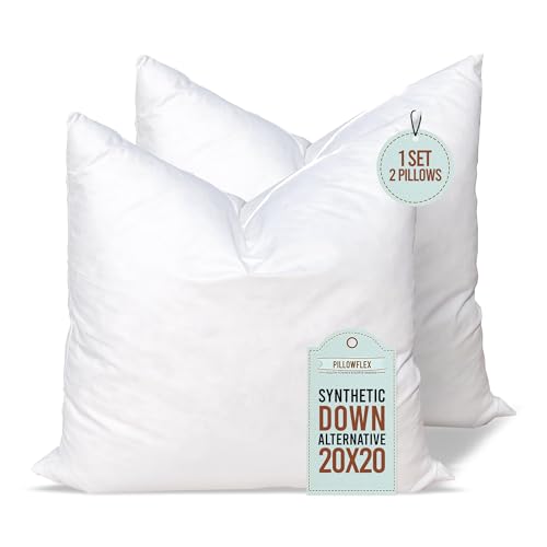 Pillow Inserts | Synthetic Down Alternative, 20x20, Set of 2