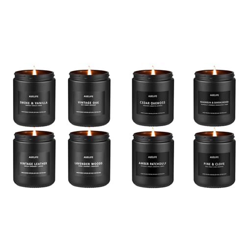 Candle Set | Masculine Scents, 4 Pack, Aromatherapy Gift for Men & Women