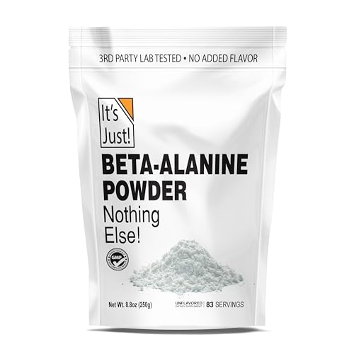 Beta-Alanine Powder | 250g Bulk, Unflavored, 3000mg Per Serving