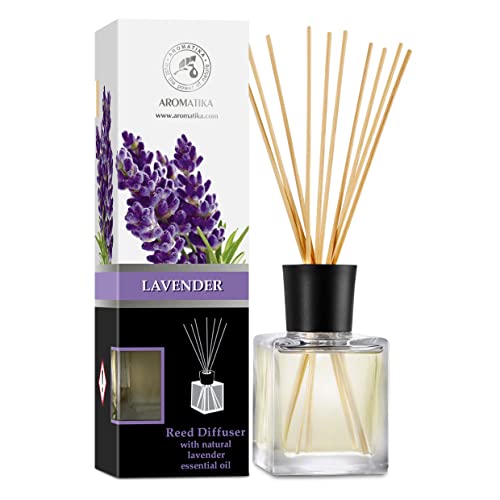 Reed Diffuser | Natural Essential Oil, Lavender - 6.8 fl oz, Gift Set with Bamboo Sticks